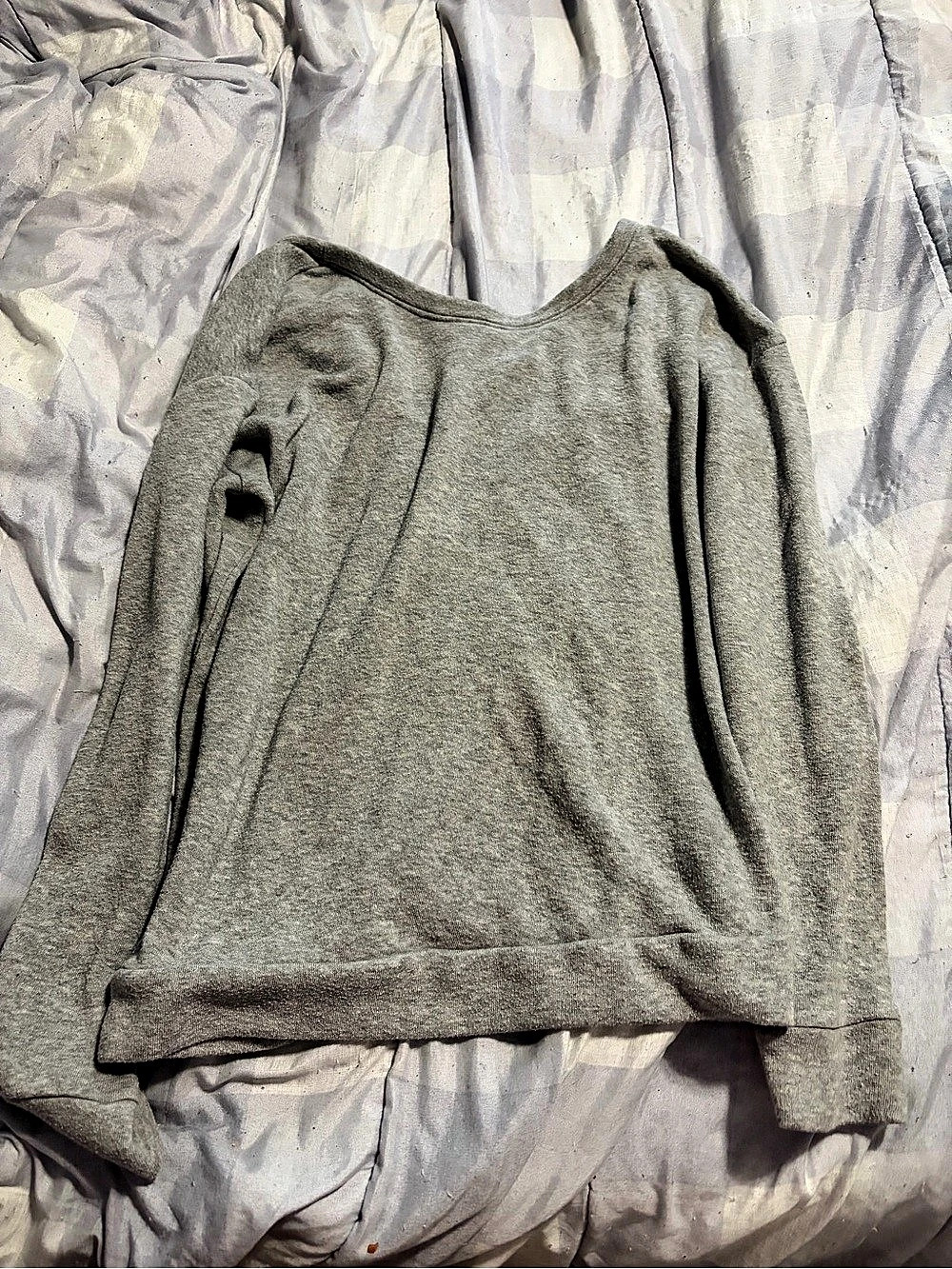 Forever 21 Gray Long Sleeve Top Size Medium